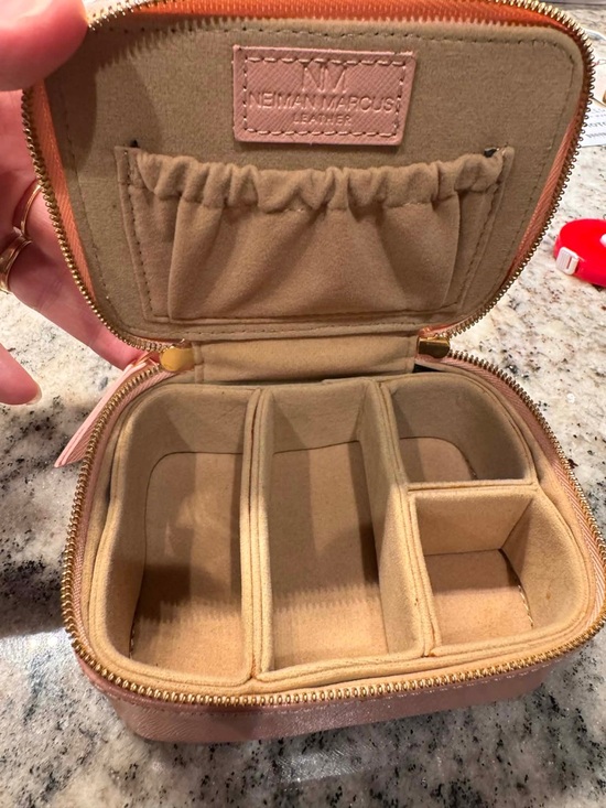 Neiman Marcus Handbags - Leather Neiman Marcus travel jewelry box
5”x4”